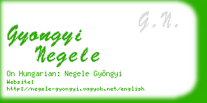 gyongyi negele business card