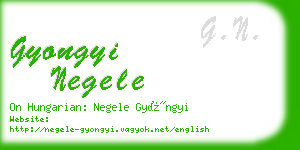 gyongyi negele business card